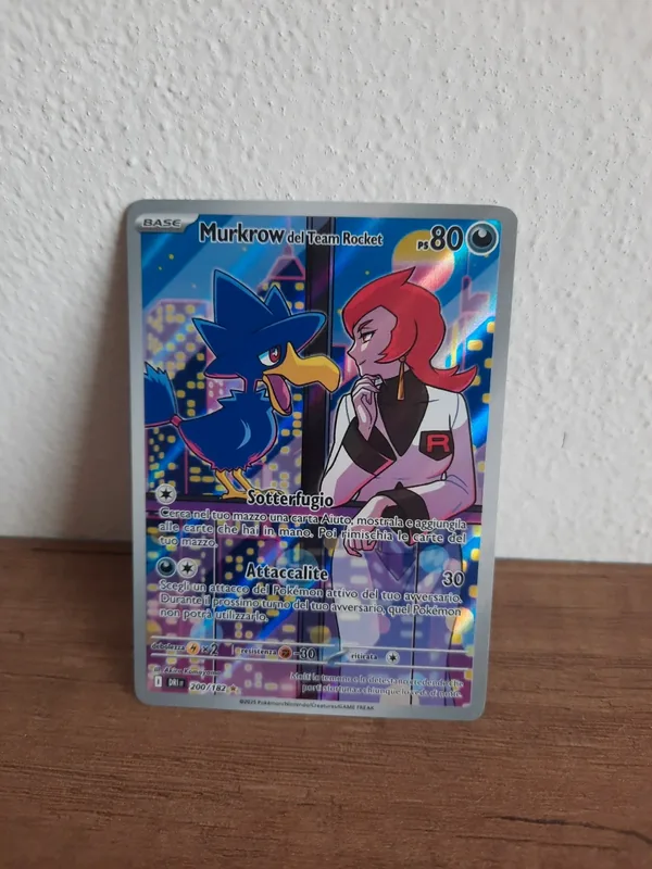 Murkrow del team rocket 200 pokemon full art