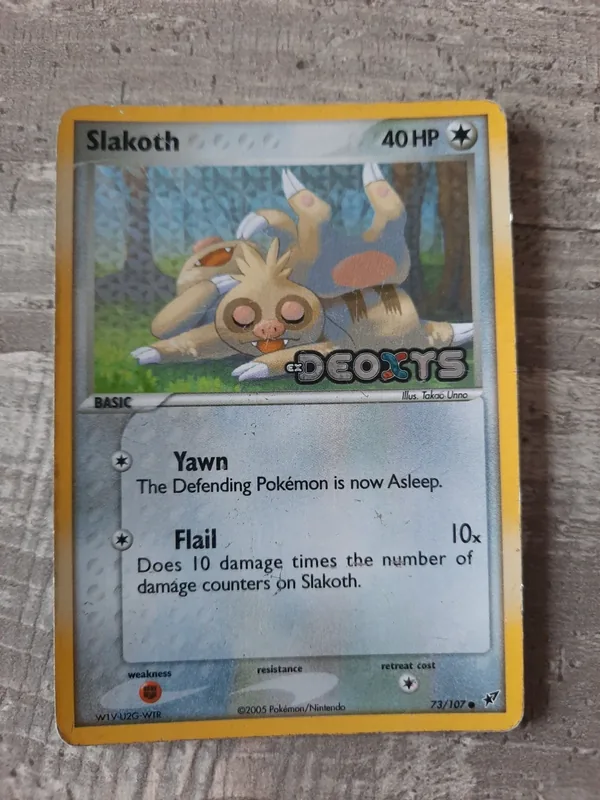 Slakoth ex deoxys 73 pokemon