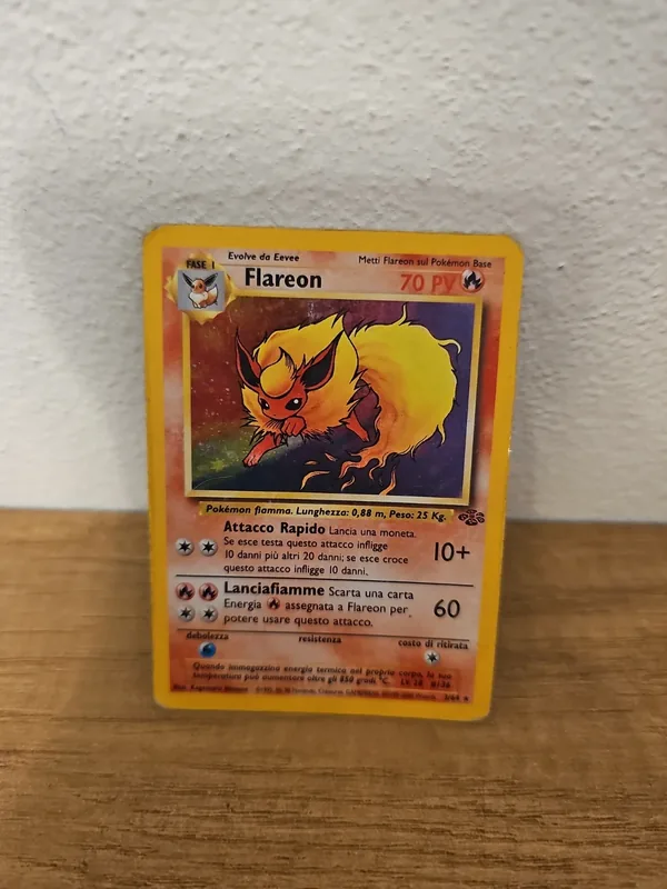Flareon 3 holo set jungle italiano pokemon