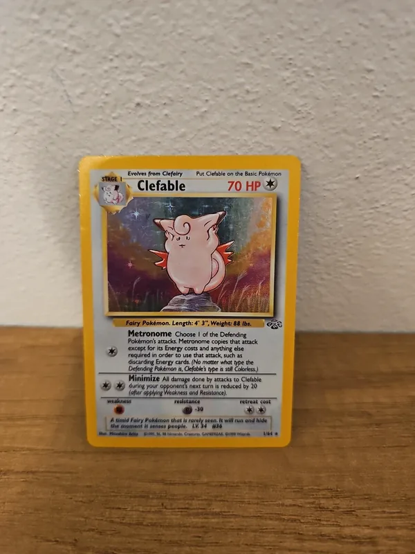 Clefable 1 set jungle pokemon holo