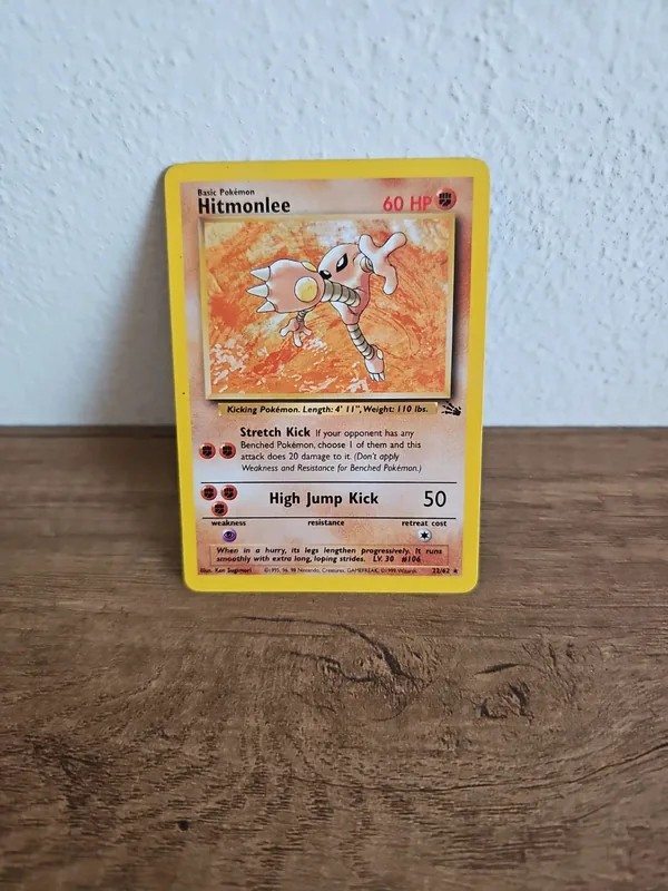 Hitmonlee 22 fossil pokemon inglese