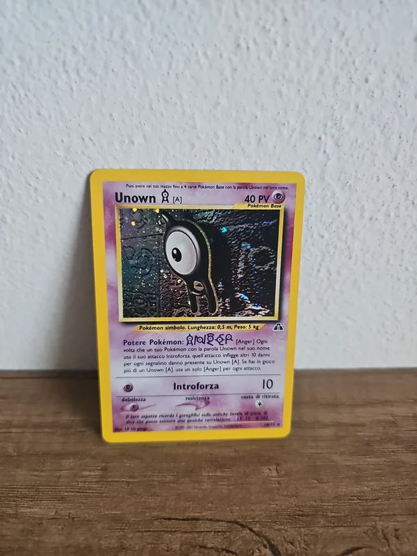 Unown a 14 holo neo discovery pokemon