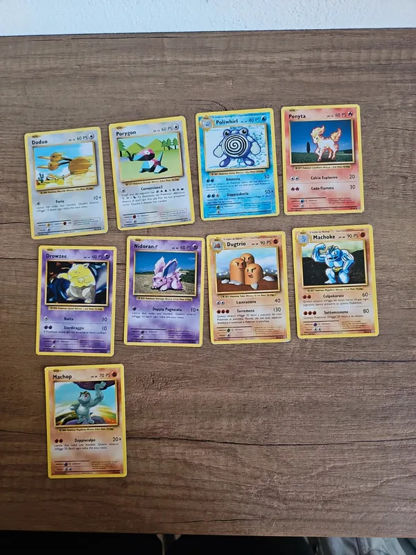 9 carte pokemon evoluzioni