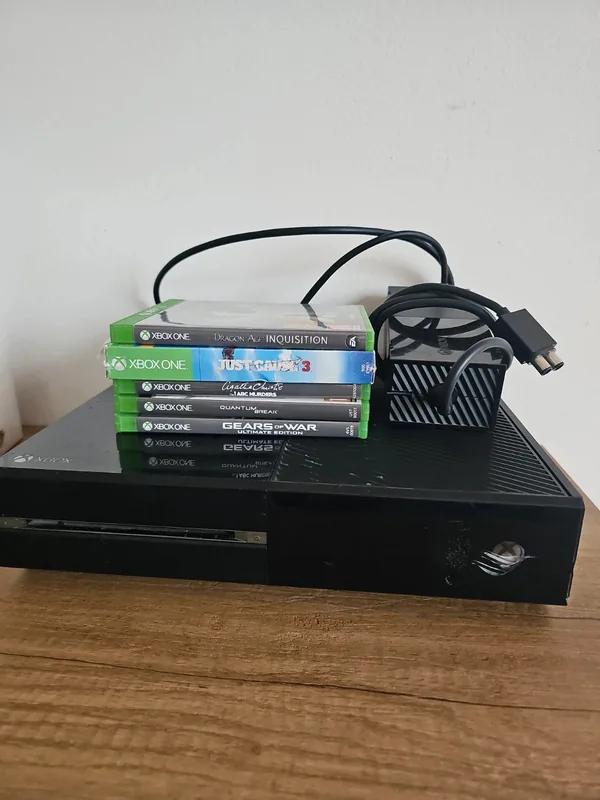 Lotto Xbox One Nera 500GB + 5 Giochi Console Funzionante