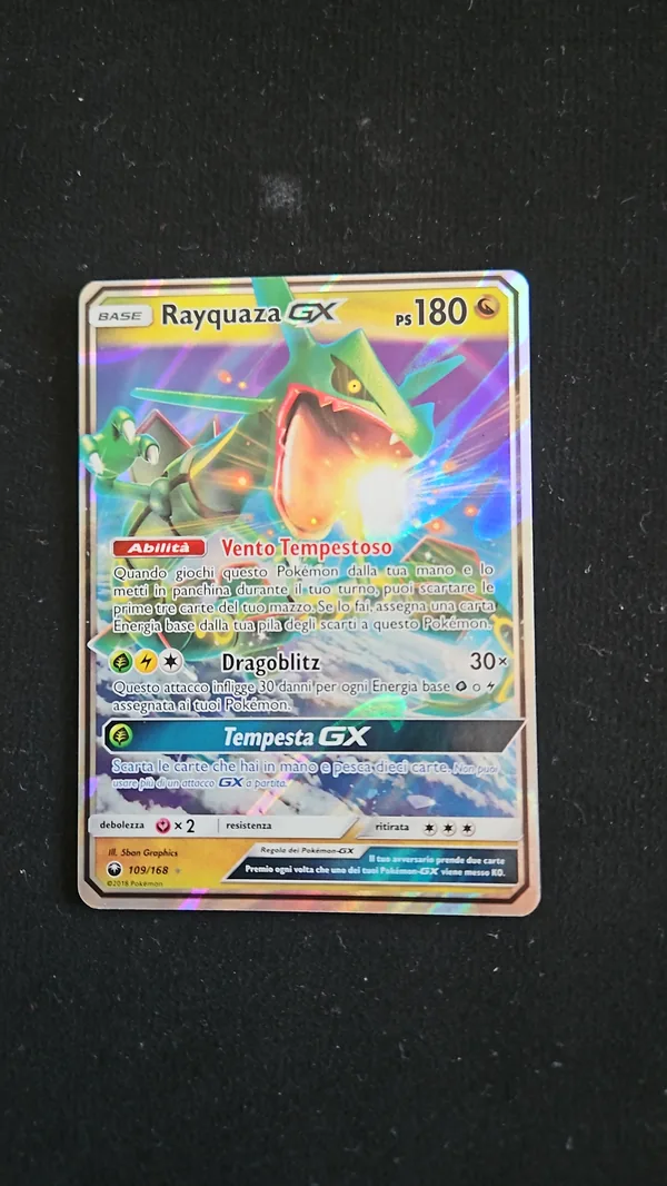 Rayquaza gx tempesta astrale 109